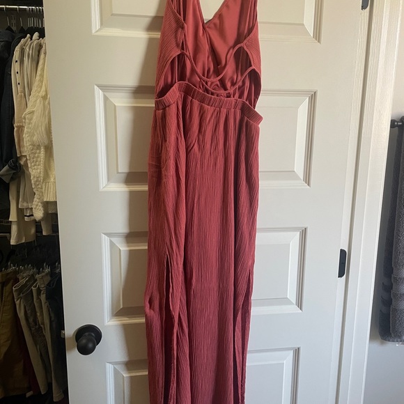 Lost in Paradise Rusty Rose Maxi Dress - Picture 5 of 6